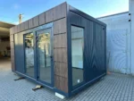 Container marittimi riconvertiti – modulo studio da giardino di 15 m²