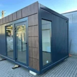 Container marittimi riconvertiti – modulo studio da giardino di 15 m²