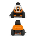Specifiche tecniche Vantaggi del prodotto Piattaforma di guida ergonomica, pneumatici larghi, frizione elettromagnetica Motore STIHL EVC 4000 Energia 8,9 kW Cilindrata del motore (cm³) 452 cm³ larghezza di taglio 95 cm materiale del piano di taglio Scarico laterale - 2 pale altezza di taglio Regolabile da 30 a 90 mm Progresso / Formazione Trasmissione idrostatica Peso 202 kg Garanzia 2 anni Superficie consigliata 6000 m² - immagine 3