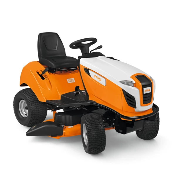 tracteur-tondeuse-rt-41121-sz-stihl Specifiche tecniche Vantaggi del prodotto Piattaforma di guida ergonomica, pneumatici larghi, frizione elettromagnetica Motore STIHL EVC 4000 Energia 8,9 kW Cilindrata del motore (cm³) 452 cm³ larghezza di taglio 95 cm materiale del piano di taglio Scarico laterale - 2 pale altezza di taglio Regolabile da 30 a 90 mm Progresso / Formazione Trasmissione idrostatica Peso 202 kg Garanzia 2 anni Superficie consigliata 6000 m² - immagine 1